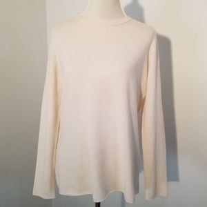 J.Crew DIVINA Cashmere Crew Neck Sweater Cream